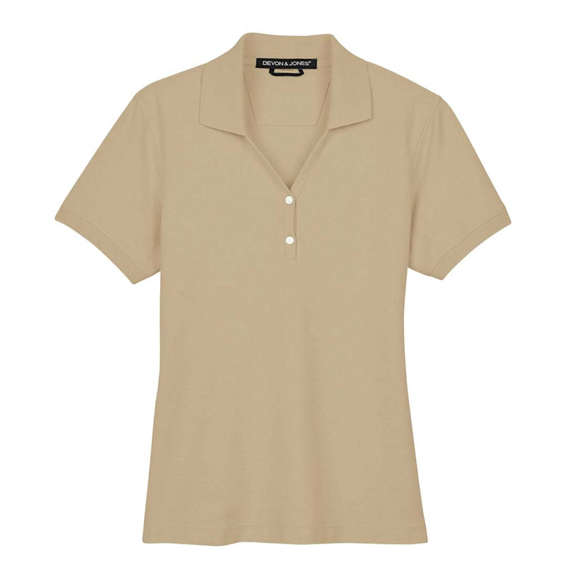 Devon & Jones - Women's Pima Pique Polo (D100W STONE)