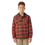 Dickies - Kids' (Junior) Quilt Lined Woven Twill Flannel Shirt Jacket (A85WVJ57)