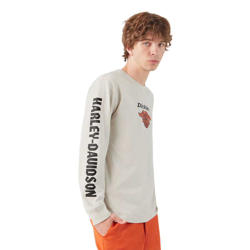 Dickies - Men's Dickies x Harley Davidson Heavyweight Long Sleeve Eagle T-Shirt (A87GHK91)