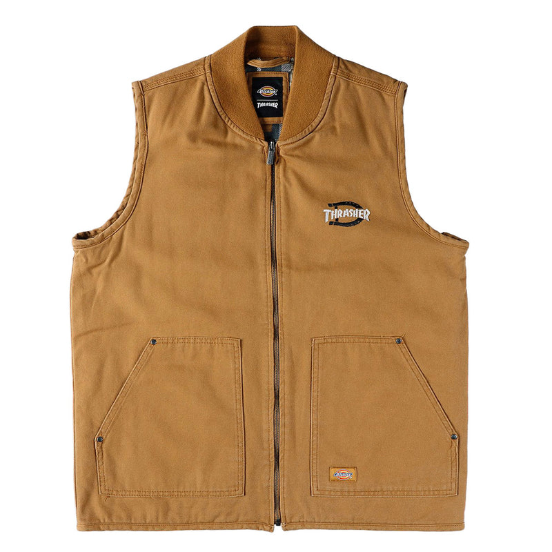 Dickies - Men's Dickies x Thrasher Reversible Quit Lined Padded Vest (A88IT0BD)