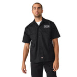 Dickies - Men's Dickies x Thrasher Woven Twill  Short Sleeve Work Shirt (A88HTBLK)