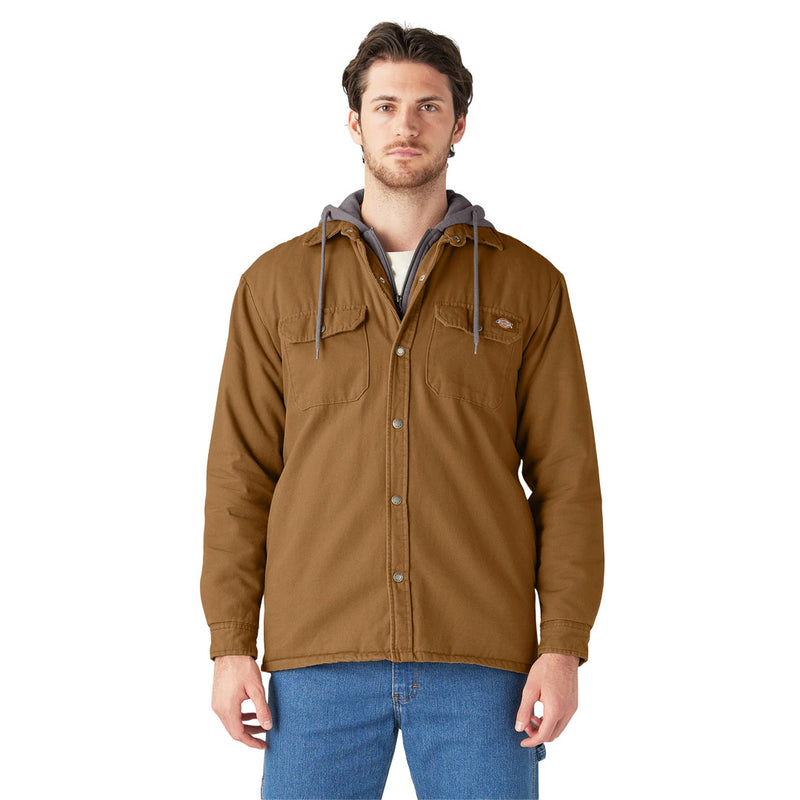 Dickies - Men's Duck Insulated Hooded Shirt Jacket (TJ213BD)
