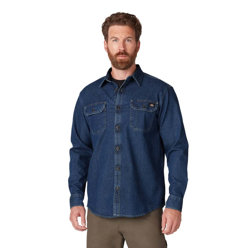 Dickies - Men's Flex Denim Long Sleeve Shirt (WL301MW2)