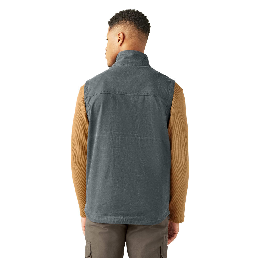 Dickies - Men's Fully Waxed Blanket Lined Woven Duck Canvas Vest
