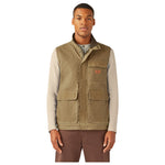 Dickies - Men's Fully Waxed Blanket Lined Woven Duck Canvas Vest (A85XDG44)