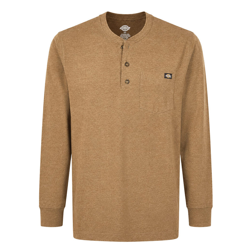 Dickies - Men's Heavyweight Long Sleeve Henley T-Shirt (WL451HBDH)