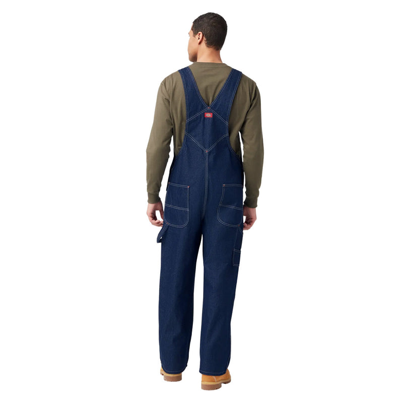 Dickies - Men's Indigo Zip Fly Bib Overalls (DB100RNB)