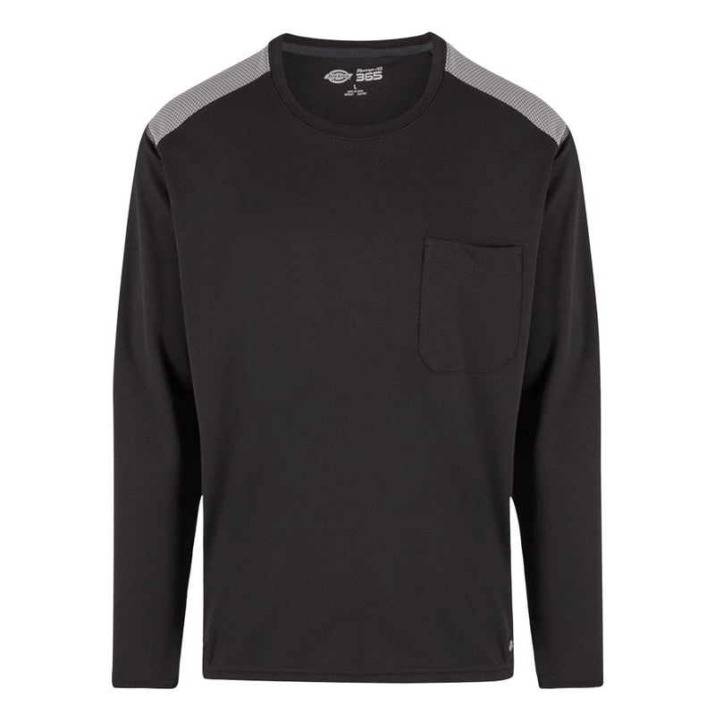 Dickies - Men's Knit Temp-iQ 365 Long Sleeve Pocket T-Shirt (SL620KBK)
