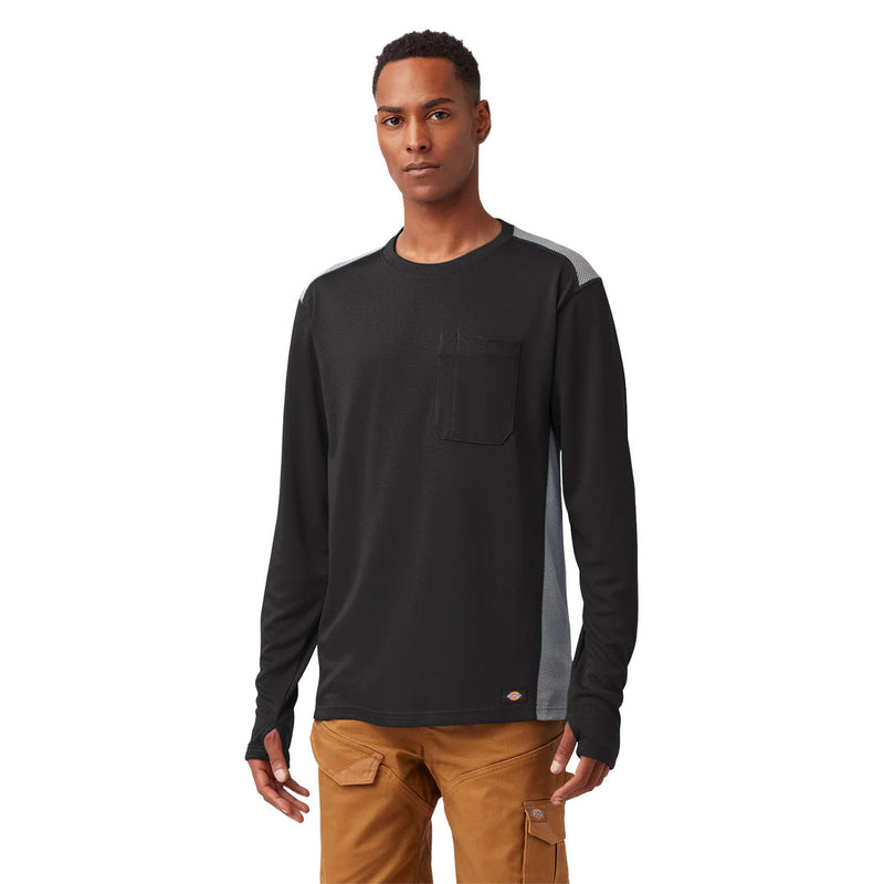 Dickies - Men's Knit Temp-iQ 365 Long Sleeve Pocket T-Shirt (SL620KBK)