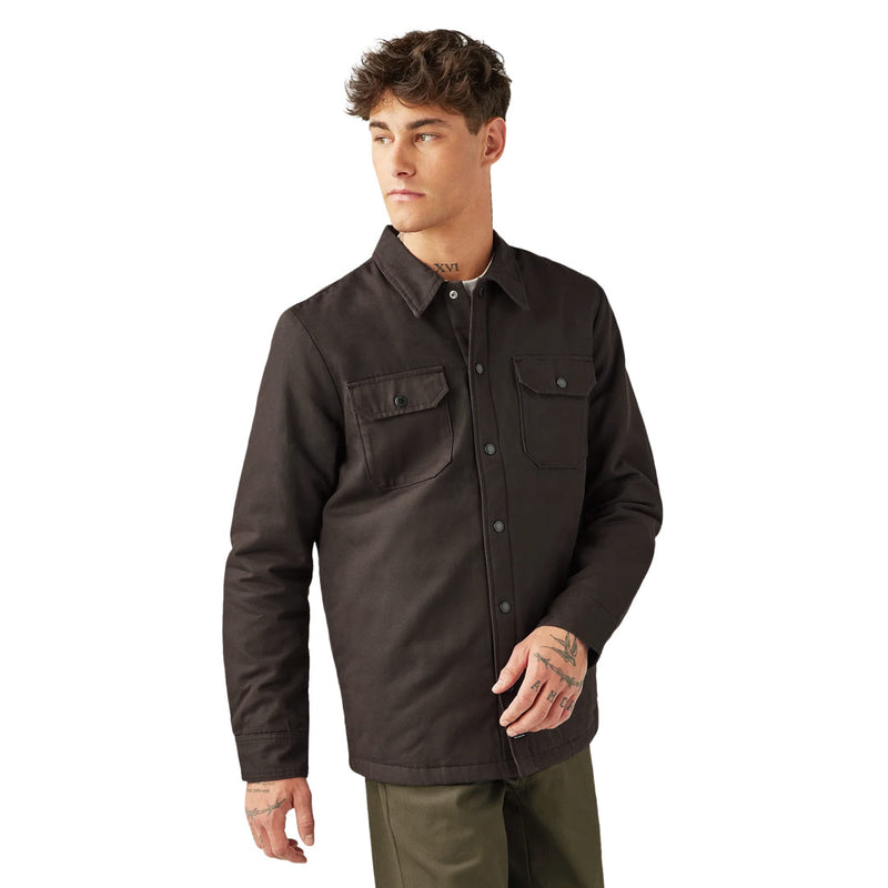 Dickies - Men's Quilt Lined Woven Duck Snap Jacket (A85SI0DB)