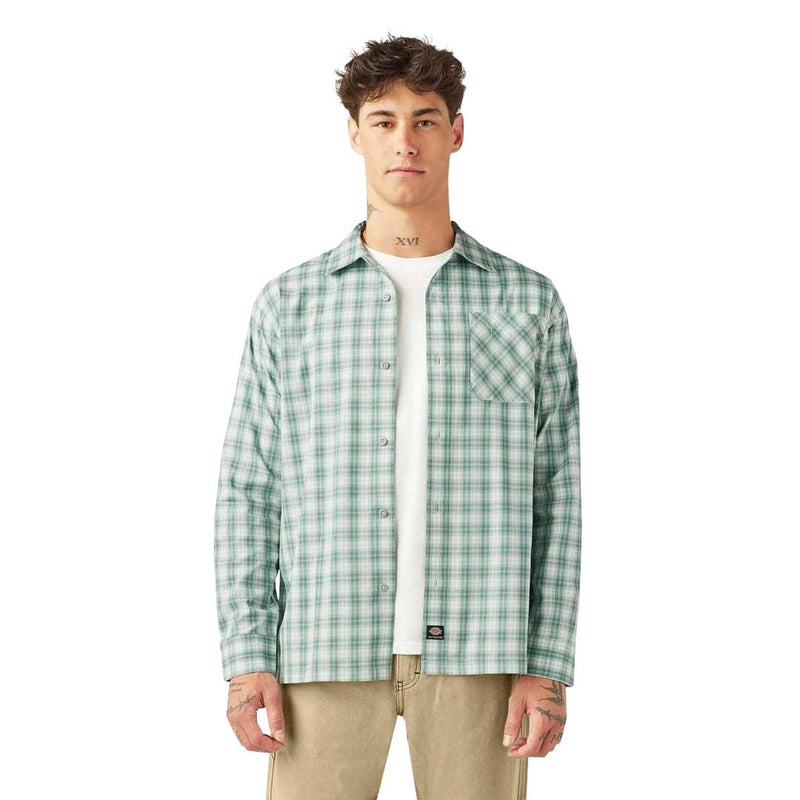 Dickies - Men's Woven Plaid Poplin Long Sleeve Shirt (A85SF0LN)