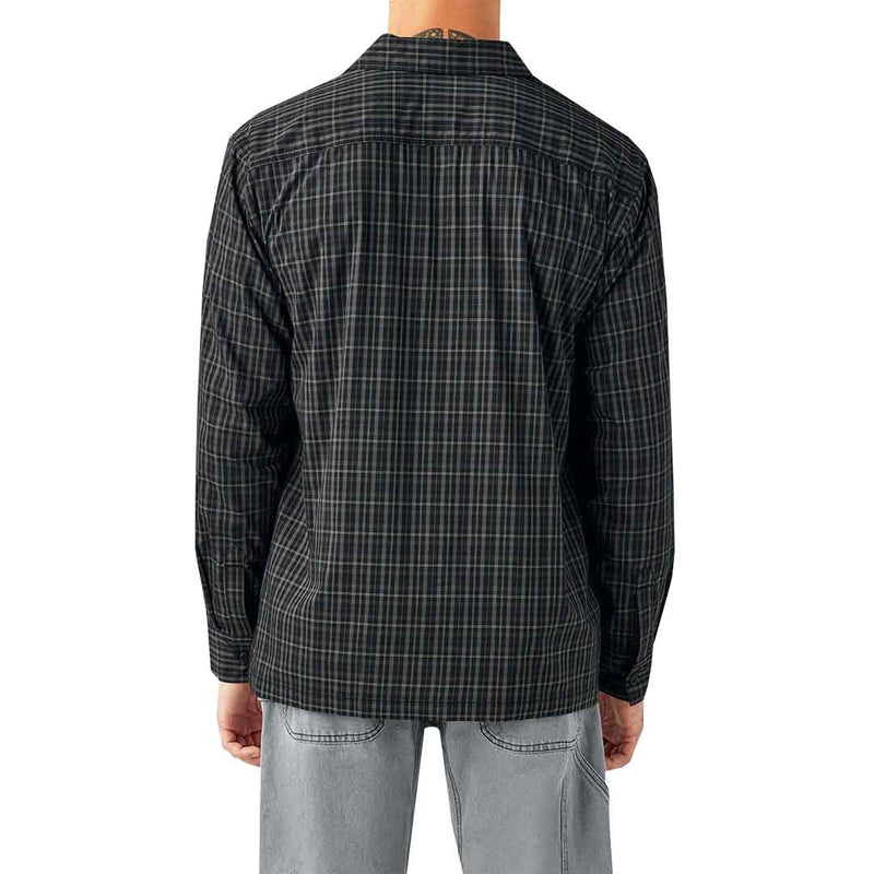 Dickies - Men's Woven Plaid Poplin Long Sleeve Shirt (A85SFBLK)