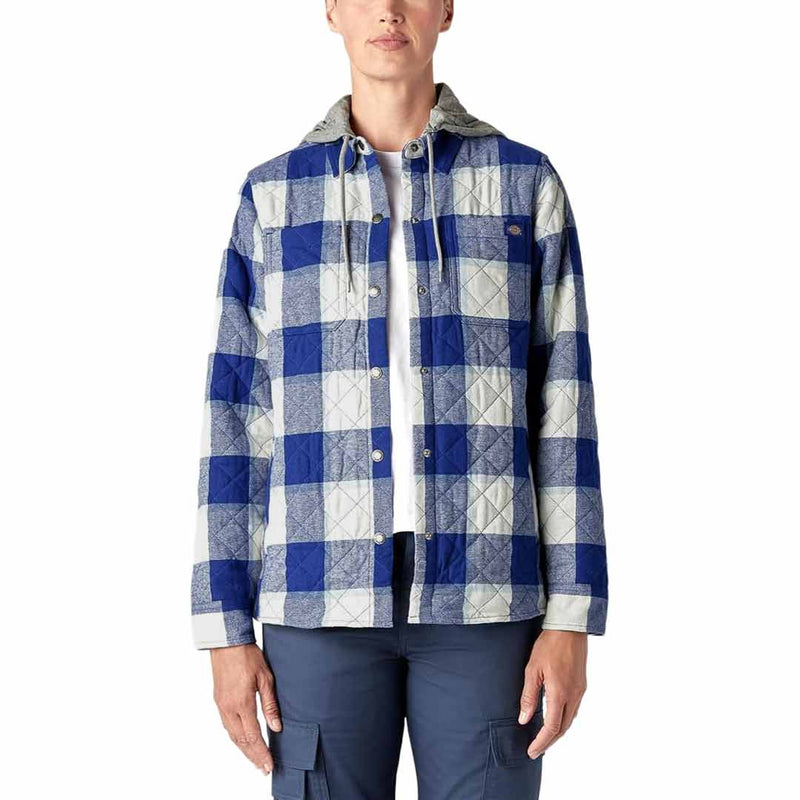Dickies - Women's Flannel Hooded Shirt Jacket (FJ076A1L)