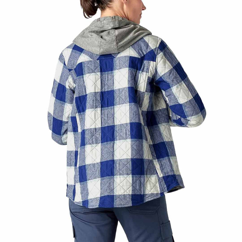 Dickies - Women's Flannel Hooded Shirt Jacket (FJ076A1L)