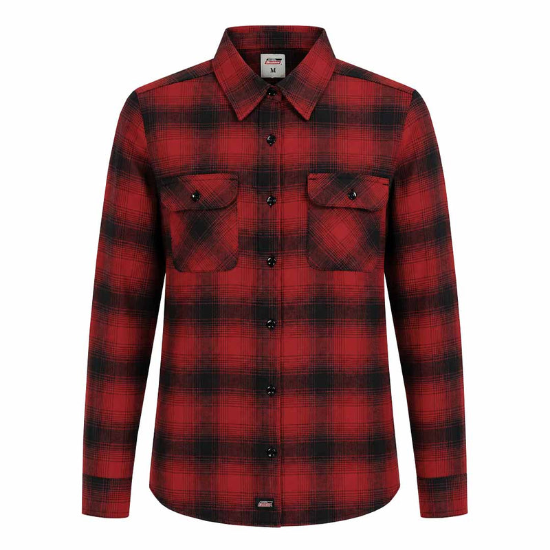 Dickies - Women's Flannel Plaid Long Sleeve Shirt (AL175R2O)