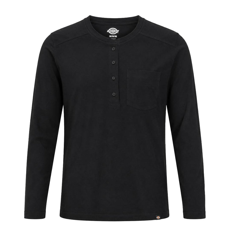 Dickies - Women's Heavyweight Long Sleeve Knit Henley T-Shirt (FL460KBK)