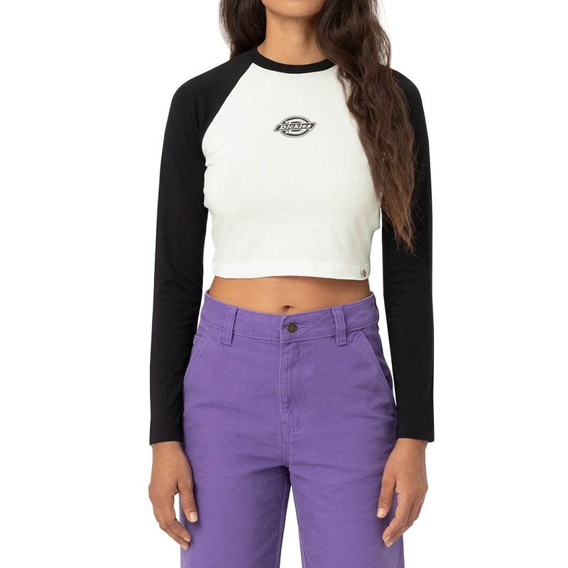 Dickies - Women's Knit Long Sleeve Crop Top (FLR18KBK)