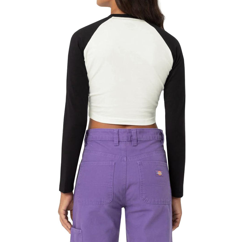 Dickies - Women's Knit Long Sleeve Crop Top (FLR18KBK)