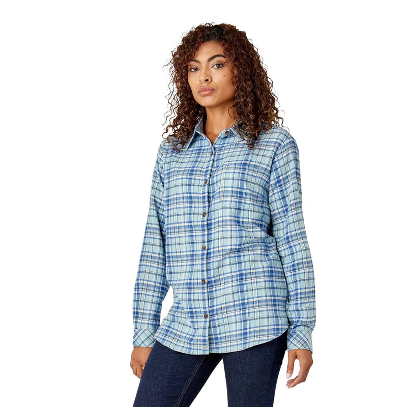 Dickies - Women's Long Sleeve Flannel Plaid Shirt (FL075B2Y)