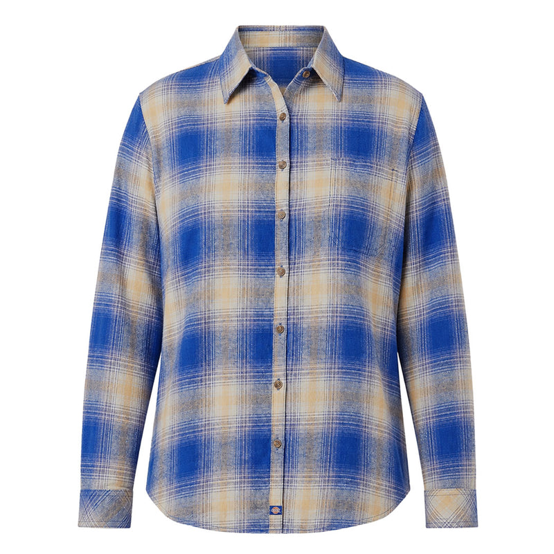 Dickies - Women's Long Sleeve Flannel Plaid Shirt (FL075C1J)