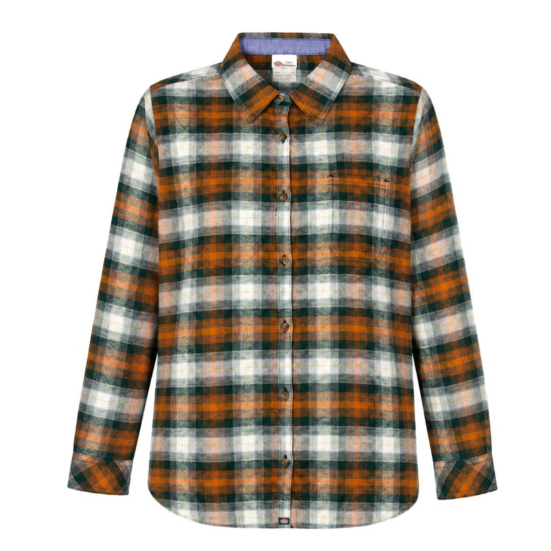 Dickies - Women's Long Sleeve Flannel Plaid Shirt (FL075C1T)