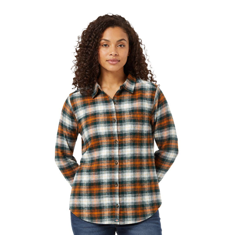 Dickies - Women's Long Sleeve Flannel Plaid Shirt (FL075C1T)