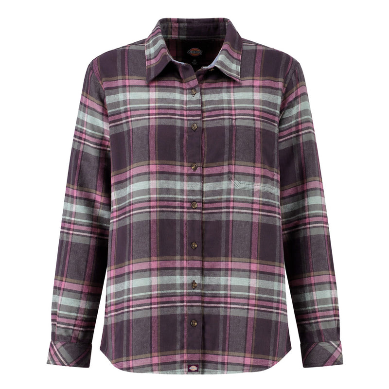 Dickies - Women's Long Sleeve Flannel Plaid Shirt (FL075J56)