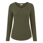 Dickies - Women's Long Sleeve Henley T-Shirt (FL097UOD)