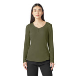 Dickies - Women's Long Sleeve Henley T-Shirt (FL097UOD)