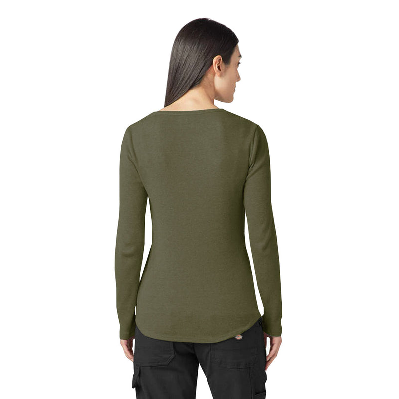 Dickies - Women's Long Sleeve Henley T-Shirt (FL097UOD)