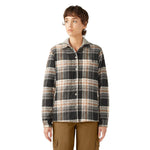 Dickies - Women's Quilted Woven Flannel Hooded Shirt Jacket (FJ076BLK)
