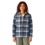 Dickies - Women's Quilted Woven Flannel Hooded Shirt Jacket (FJ076RI2)