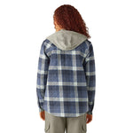 Dickies - Women's Quilted Woven Flannel Hooded Shirt Jacket (FJ076RI2)