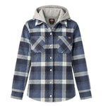 Dickies - Women's Quilted Woven Flannel Hooded Shirt Jacket (FJ076RI2)