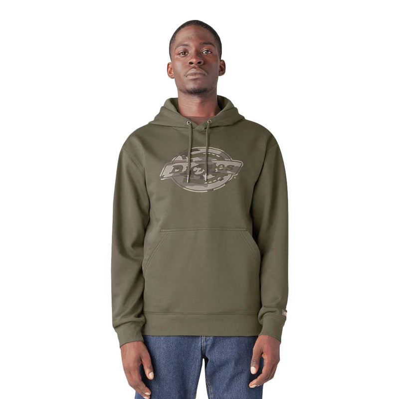 Dickies - Men's Fleece Camo Logo Pullover Hoodie (TW22CMS)