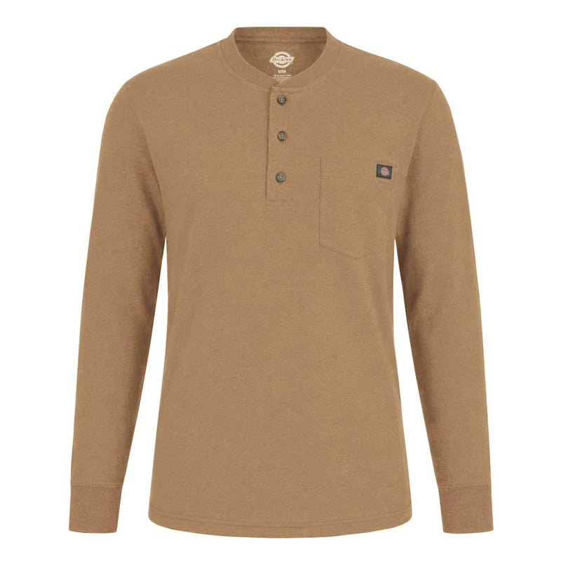 Dickies - Men's Heavyweight Long Sleeve Henley T-Shirt (WL451HBDH)