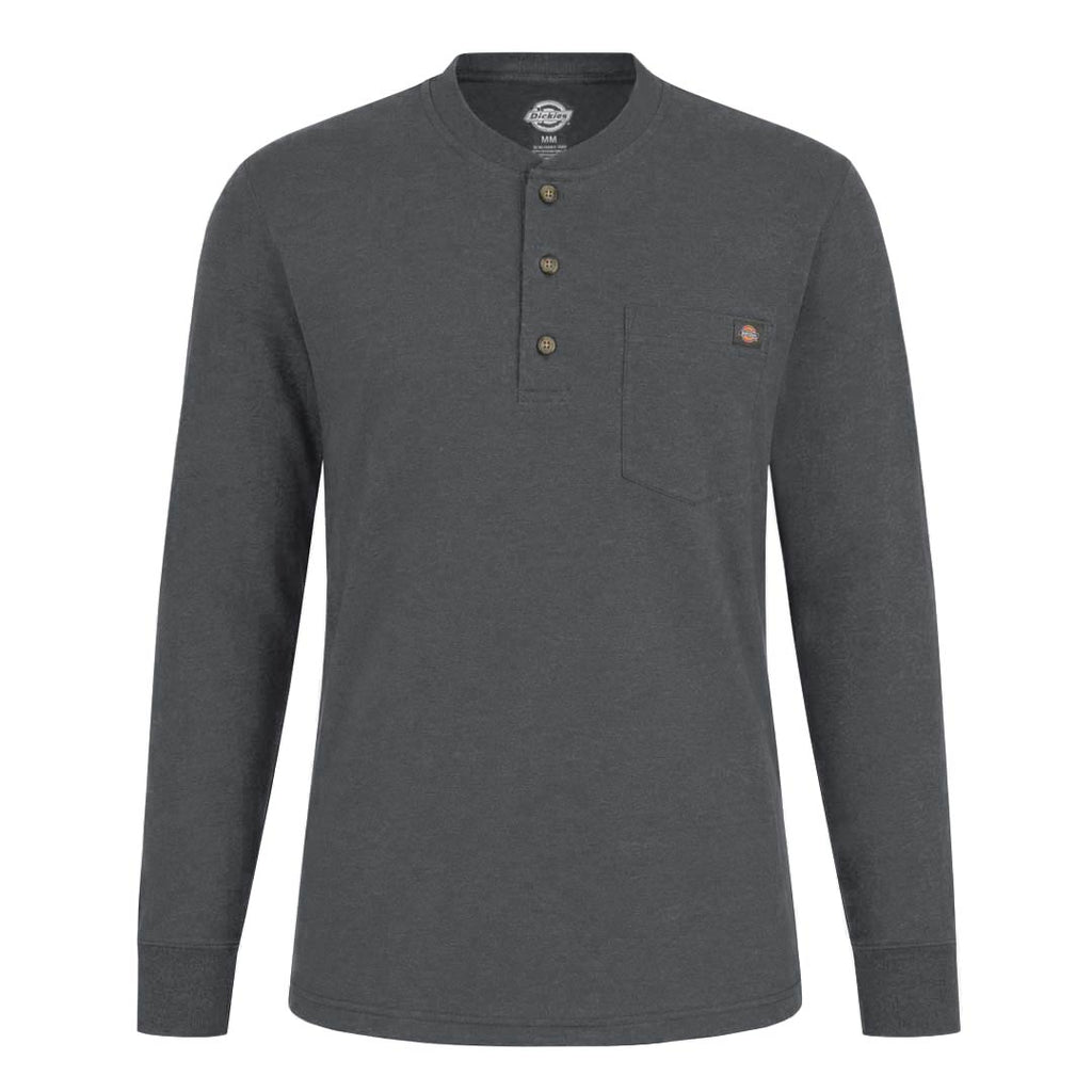 Dickies - Men's Heavyweight Long Sleeve Henley T-Shirt (WL451HDNH