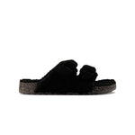 Dockers - Men's 2 Buckle Sherpa Slippers (FMF6257ADK BLK)