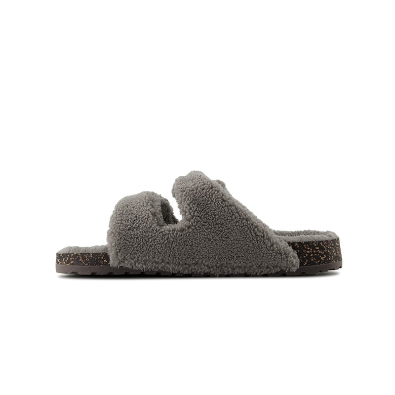 Dockers - Men's 2 Buckle Sherpa Slippers (FMF6257ADK CHR)