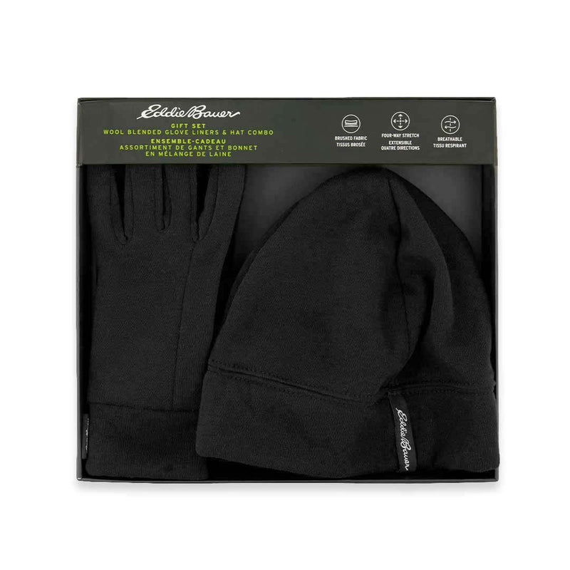 Eddie Bauer - Beanie & Glove Wool Set (XEB3068 010)