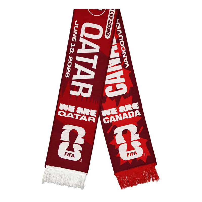 FIFA - Canada Vs Qatar FIFA World Cup 2026 Scarf (S-FIX-W-2027)