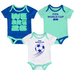 FIFA - Kids' (Infant) FIFA World Cup 2026 3 Pack Creeper Set (HKII19AEE FIFA)