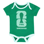 FIFA - Kids' (Infant) FIFA World Cup 2026 Vancouver 3 Pack Creeper Set (HKII19AJR VAC)
