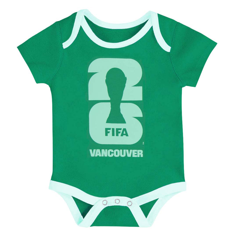 FIFA - Kids' (Infant) FIFA World Cup 2026 Vancouver 3 Pack Creeper Set (HKII19AJR VAC)