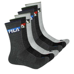 FILA - Lot de 6 paires de chaussettes mi-mollet M (FW0103 COMBO6)