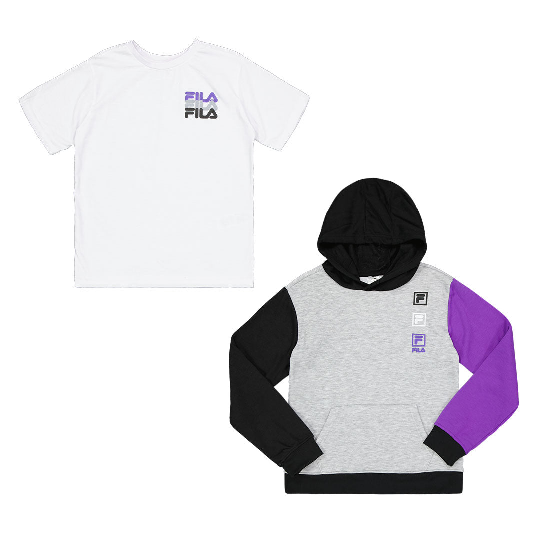 Girls fila hoodie clearance