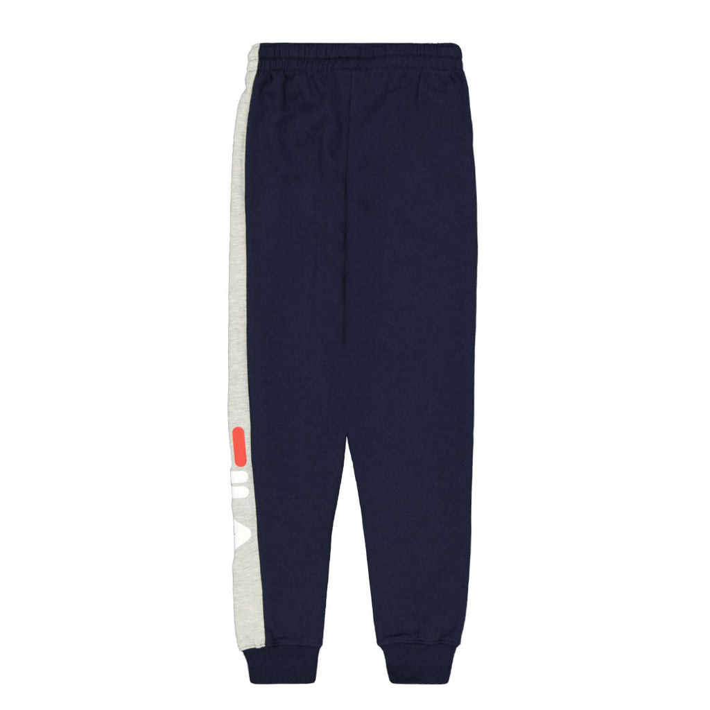 FILA - Pantalon de jogging à blocs de couleur pour enfants (junior) (81FB48 NVY)