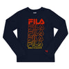 FILA - Kids' (Junior) Graphic Long Sleeve T-Shirt (82FB39 NVY)