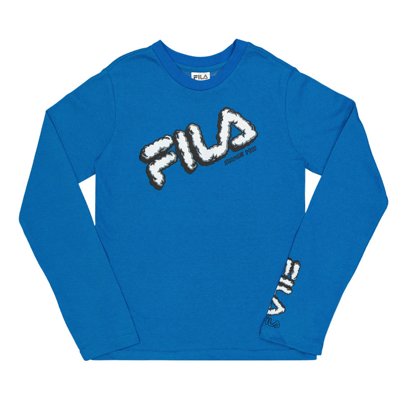 FILA - Kids' (Junior) Graphic Long Sleeve T-Shirt (82FB44 BLU)