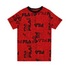 FILA - Kids' (Junior) Logo AOP T-Shirt (82FB56 RED)